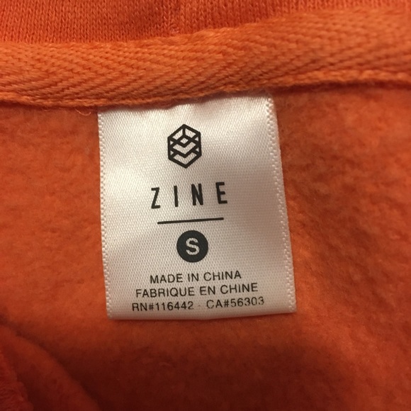 Zine Blue/Orange Colorblock Hoodie - Picture 3 of 3
